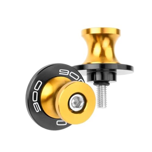 YZCSYBBF Schwingen-Schiebespulen Motorrad 8mm Schwinge Spool Sliders Stand Schraube Für Kawasaki Z900 Z900RS Z900SE Z 900 2017-2024(Gold4) von YZCSYBBF