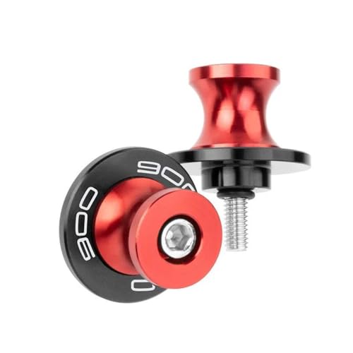 YZCSYBBF Schwingen-Schiebespulen Motorrad 8mm Schwinge Spool Sliders Stand Schraube Für Kawasaki Z900 Z900RS Z900SE Z 900 2017-2024(Red2) von YZCSYBBF