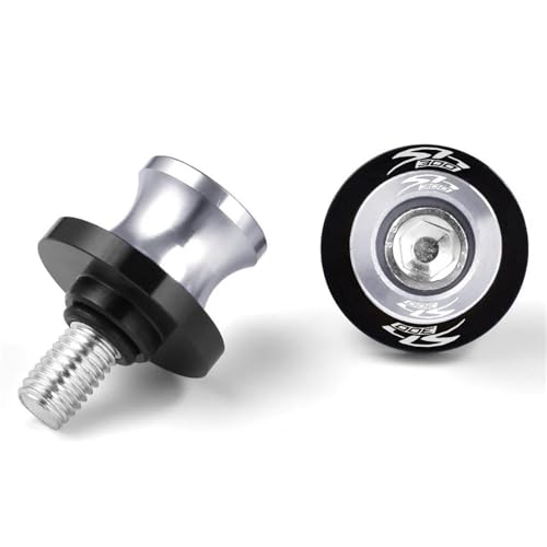 YZCSYBBF Schwingen-Schiebespulen Motorrad CNC Aluminium Schwinge Spulen Slider Hinten Stand Schrauben Für SH300 SH 300 SH300I SH 300I(Sliver) von YZCSYBBF
