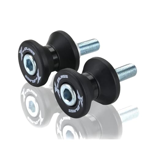 YZCSYBBF Schwingen-Schiebespulen Motorrad CNC M10 Schwinge Sliders Spulen Paddock Stand Spulen Abdeckung FÜR CFMOTO SR500 500 SR 500SR VOOM(Black-New4) von YZCSYBBF