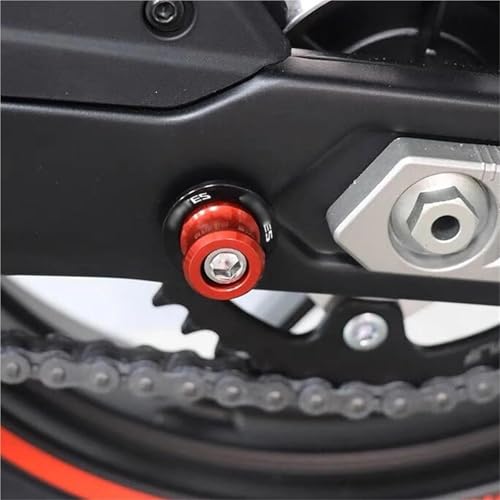 YZCSYBBF Schwingen-Schiebespulen Motorrad M8 Schwinge Spulen Slider Stand Schraube Für Zontes Für Shengshi ZT310X 310T 310V ZT310R G1 125 ZT125 ZT125U(Orange) von YZCSYBBF