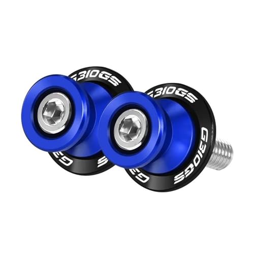 YZCSYBBF Schwingen-Schiebespulen Motorrad M8 Schwinge Spulen Slider Stand Schrauben Protector Für F900R F900XR G310R G310GS G310RR(G310GS Blue) von YZCSYBBF