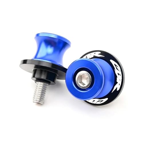 YZCSYBBF Schwingen-Schiebespulen Motorrad Schwinge Sliders Spulen 8MM Schwinge Stand Schrauben Für CBR650R CBR650F CBR600RR CBR1000RR CBR500R CBR250RR(Blue) von YZCSYBBF
