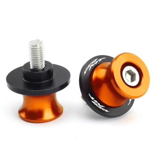 YZCSYBBF Schwingen-Schiebespulen Motorrad Schwinge Spulen Slider Stand Schrauben Schrauben Schaukel Arm CNC 10MM Für CFMOTO 450MT 450 MT Mt(Orange) von YZCSYBBF