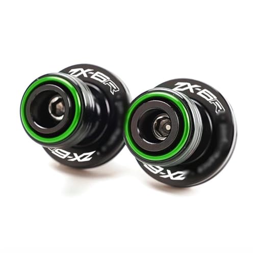 YZCSYBBF Schwingen-Schiebespulen Motorrad Schwinge Spulen Slider Stand Spulen Für Kawasaki ZX6R ZX 636 ZX636 ZX 6R ZX10R ZX 10R(M10-Green-ZX6R) von YZCSYBBF