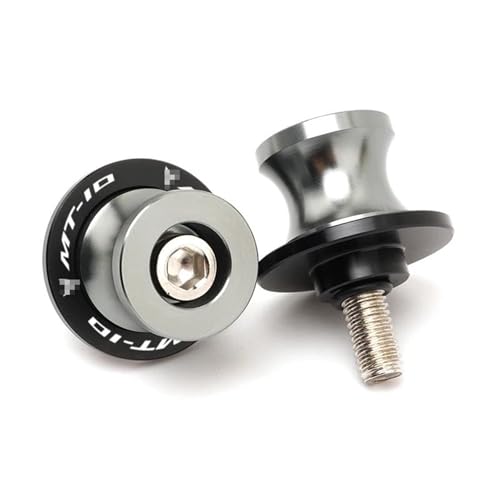 YZCSYBBF Schwingen-Schiebespulen Motorradzubehör Schwingenspulen CNC 6mm Schiebeständerschrauben Für MT10 MT-10 2016-2021 MT10 SP 2022 2023(Titanium) von YZCSYBBF