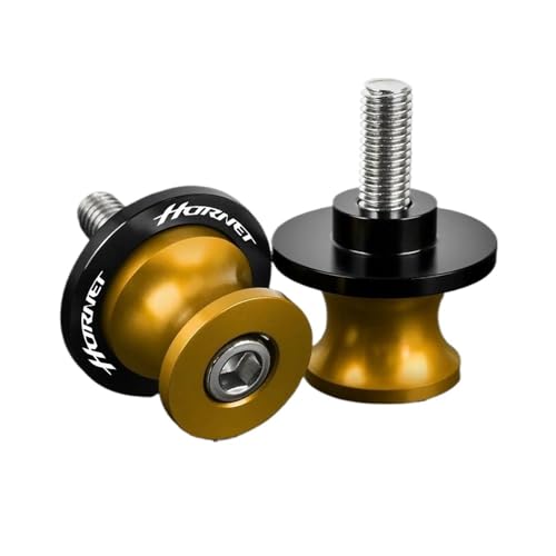 YZCSYBBF Schwingen-Schiebespulen Schwinge Spulen Motorrad 8MM Stand Schrauben Sliders Für CB 1000 CB1000 Hornet 1000 SP 2024 2025 CBR 1000RR(Gold Hornet3) von YZCSYBBF