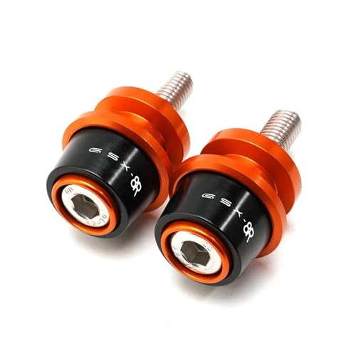 YZCSYBBF Schwingen-Schiebespulen Schwinge Spulen Slider Stand Schraube Motorrad Zubehör FÜR GSX-8R GSX8R GSX 8R Gsx-8r 2023-2024(Orange) von YZCSYBBF
