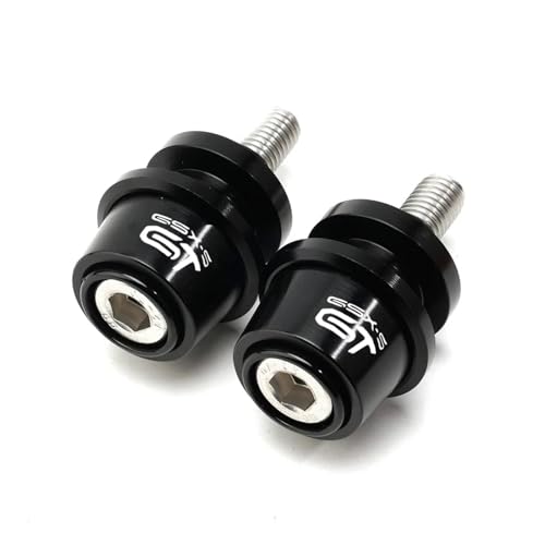 YZCSYBBF Schwingen-Schiebespulen Schwinge Spulen Slider Stand Schraube Motorrad Zubehör FÜR GSX-S1000GT 2021 2022 2023 2024(Schwarz) von YZCSYBBF