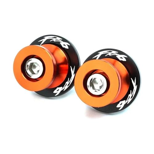 YZCSYBBF Schwingen-Schiebespulen Schwinge Spulen Sliders Stand Schrauben Für FZ1 FZ-1 2006-2015 FZ6 NS 2004-2016 FZ8 FZ-8 2010-2018 CNC M6 Schrauben(Orange FZ6) von YZCSYBBF