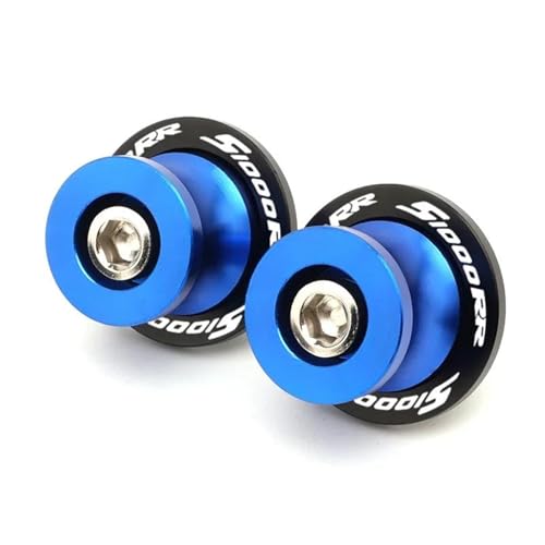 YZCSYBBF Schwingen-Schiebespulen Schwinge Spulen Sliders Stand Schrauben Motorrad M8 Schrauben Für S1000R S1000RR 2009-2023 S1000XR 2014-2020(S1000RR Blue12) von YZCSYBBF