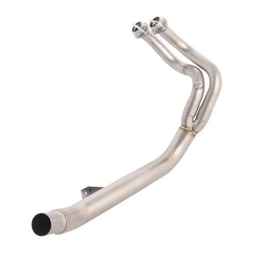 YZCSYBBF Tenere700 2019 Tenere 700 Rally Edition 2020-2024 Motorradauspuff Front Link Pipe Schalldämpfer Fahrradauspuff(Stainless Steel1) von YZCSYBBF