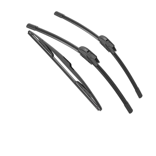 YZCSYBBF Wischerblätter Vorne Und Hinten, Für Windschutzscheibe Fensterschneider 3 Stück Für Peugeot 206 Für Fließheck 2001–2006 26Zoll + 16Zoll + 14Zoll Scheibenwischerblätter von YZCSYBBF