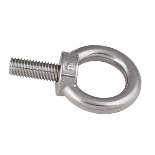 1/2/5 Stück M3 M4 M5 M6 M8 M10 M12 Ringschraube 304 Edelstahl Marine Hebeösenschrauben Ringschlaufenloch for Kabelseil-Ringschraube für mechanische Geräte(M5-5pcs) von YZDKR