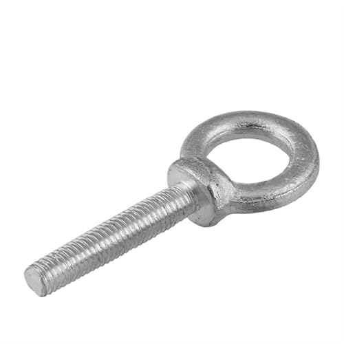 1/2 Stück Karbonstahl/verzinkte Augenschrauben M6 M8 M10 M12 M14 M16 M18 M20 Marine-Hebeösenschrauben für mechanische Geräte(28mm,M6-2PCS) von YZDKR