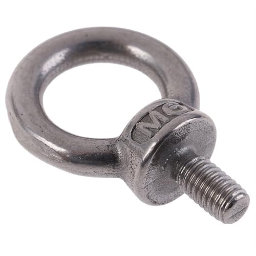 1 Stück 304 Edelstahl Marine Hebeösenschrauben Ring Schlaufenloch for Ringschraube für mechanische Geräte(M6) von YZDKR