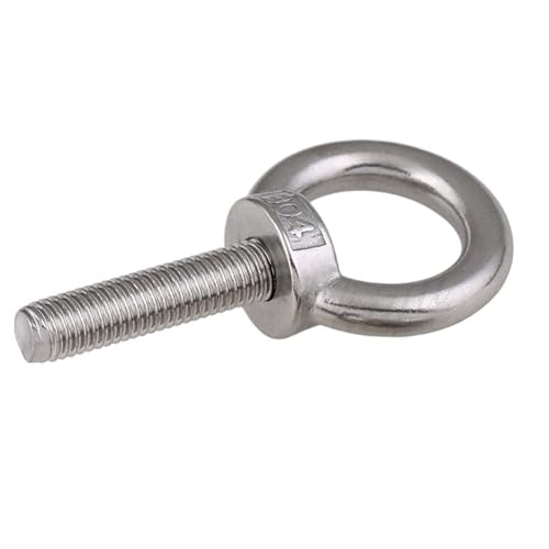 2 Stücke M8 * 16/20/25/30/35/40/50 DIN580 Ringschraube Edelstahl Marine Hebeöse Schrauben Ring Schleife Loch for Kabel Seil für mechanische Geräte(M8x16) von YZDKR