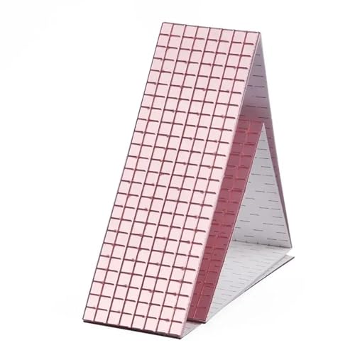 3D selbstklebende echte Glas Handwerk Mini quadratische Spiegel Mosaik Fliesen Aufkleber Badezimmer DIY handgemachte Handwerk Home Dekoration machen für Kunst und Handwerk(Rose gold-4X60cm,5X5mm) von YZDKR