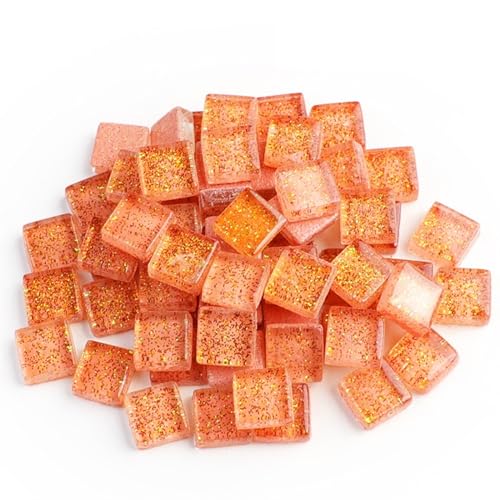 50 Stück bunte Glitzer-Mosaiksteine zum Selbermachen, Mosaikfliesen aus Glas, Kieselsteine, Bastelmaterial, Puzzle for die Mosaikherstellung for Selbermachen, 9 x 9 mm für Kunst und Handwerk(Color 3 50 Stück bunte Glitzer-Mosaiksteine zum Selbermachen, Mosaikfliesen aus Glas, Kieselsteine, Bastelmaterial, Puzzle for die Mosaikherstellung for Selbermachen, 9 x 9 mm für Kunst und Handwerk(Color 3 von YZDKR