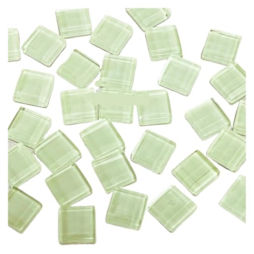 DIY Keramik Mosaik Glas 50 Stück Fliesen handgefertigt Spiegel dekorative Keramikfliesen Wandtechnik farbiges Kristall dekoratives Material für Kunst und Handwerk(Apricot) von YZDKR