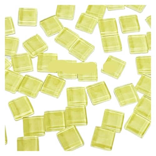 DIY Keramik Mosaik Glas 50 Stück Fliesen handgefertigt Spiegel dekorative Keramikfliesen Wandtechnik farbiges Kristall dekoratives Material für Kunst und Handwerk(Color 7) von YZDKR