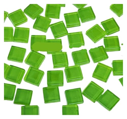 DIY Keramik Mosaik Glas 50 Stück Fliesen handgefertigt Spiegel dekorative Keramikfliesen Wandtechnik farbiges Kristall dekoratives Material für Kunst und Handwerk(Color 8) von YZDKR