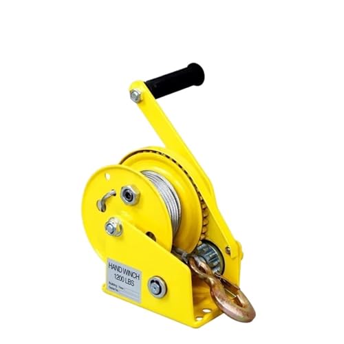 Drahtseil Handbetriebene Winde Kleine tragbare Winde Manueller Traktionskran Bidirektional Selbsthemmend für Bootsanhänger Drahtseil Handbetriebene Winde Kleine tragbare Winde Manueller Traktionskran Bidirektional Selbsthemmend für Bootsanhänger von YZDKR