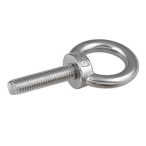 M3 M4 M5 M6 M8 M10 bis M24 Hebeöse Schraubenbolzen 304 Edelstahl Rundring Hakenschraube Schraube für mechanische Geräte(M8,120mm) von YZDKR