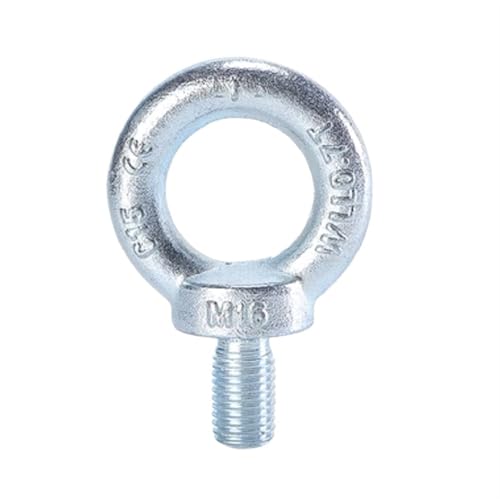 M6-M24 0,09T-4,5T DIN580 Hebeösenschraube, Bolzen, Nagelöse, verzinkte Mutter der Güteklasse 4,8, 12,9 für mechanische Geräte(C15 M6 0.09T 12pc) von YZDKR