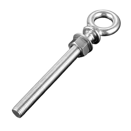M6 M8 M10 M12 Lange Hebeösenschraube aus Edelstahl 316, langer Schaft, Kragenguss, lange Schraube mit Unterlegscheibe und Mutter for Boote für mechanische Geräte(M12 x 120) von YZDKR