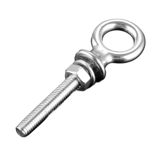 M6 M8 M10 M12 Lange Hebeösenschraube aus Edelstahl 316, langer Schaft, Kragenguss, lange Schraube mit Unterlegscheibe und Mutter for Boote für mechanische Geräte(M6 x 40) von YZDKR