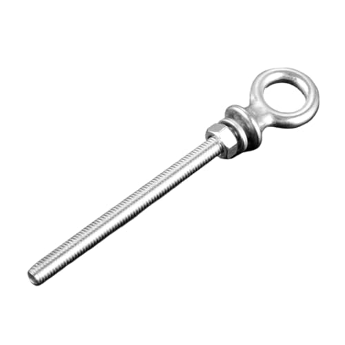 M6 M8 M10 M12 Lange Hebeösenschraube aus Edelstahl 316, langer Schaft, Kragenguss, lange Schraube mit Unterlegscheibe und Mutter for Boote für mechanische Geräte(M6 x 80) von YZDKR