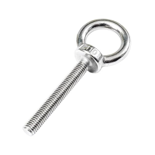 M6 M8 Verlängerte Ringschraube aus Edelstahl 304, runde Hebeösenschraube, Ringhakenschraube, längere Länge für mechanische Geräte(M6X120mm) von YZDKR