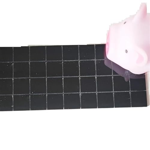 Selbstklebende echte Glas Handwerk Mini quadratische Spiegel Mosaik Fliesen Aufkleber Badezimmer DIY handgemachte Handwerk Home Dekoration machen für Kunst und Handwerk(Black,4X30CM_5X5MM) von YZDKR