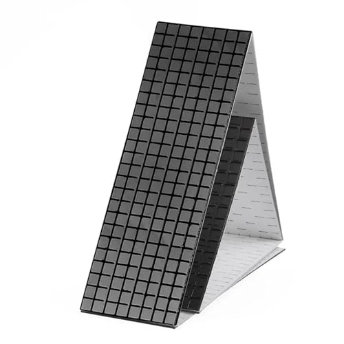 Selbstklebende echte Glas Handwerk Mini quadratische Spiegel Mosaik Fliesen Aufkleber Badezimmer DIY handgemachte Handwerk Home Dekoration machen für Kunst und Handwerk(Black,5x5mm) von YZDKR