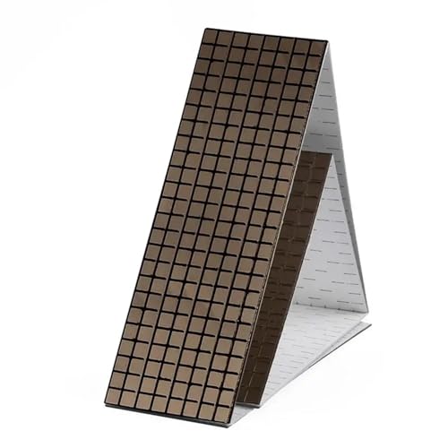 Selbstklebende echte Glas Handwerk Mini quadratische Spiegel Mosaik Fliesen Aufkleber Badezimmer DIY handgemachte Handwerk Home Dekoration machen für Kunst und Handwerk(Color 1,10x10mm) von YZDKR