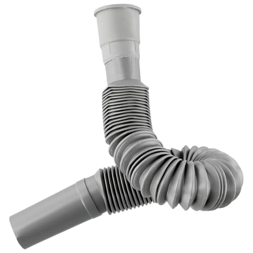 Wasserablaufschlauch, Waschbecken, Sieb, Waschbeckenverlängerung, Grau, 80 cm, Waschschüssel, Zuhause, universelles Badezimmer, Kunststoffschlauch für Bad & Küche Wasserablaufschlauch, Waschbecken, Sieb, Waschbeckenverlängerung, Grau, 80 cm, Waschschüssel, Zuhause, universelles Badezimmer, Kunststoffschlauch für Bad & Küche von YZDKR