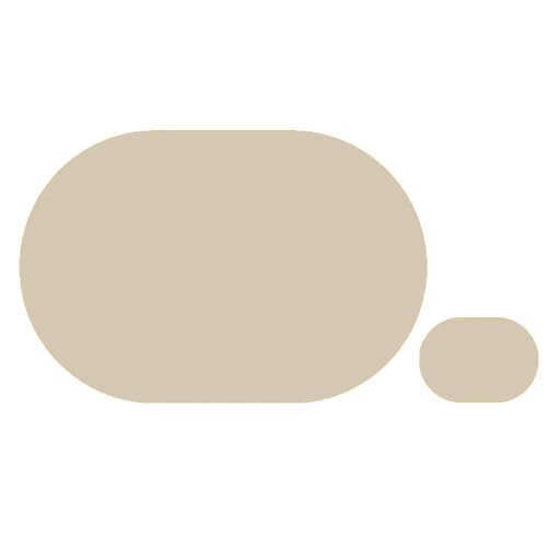 YZDKR 2 stücke Pu Leder Tischsets Geschirr Wohnkultur Esszimmer Matte Multi-Farbe Coaster Tisch Protector für Home Kitchen Restaurant(Beige,S) von YZDKR