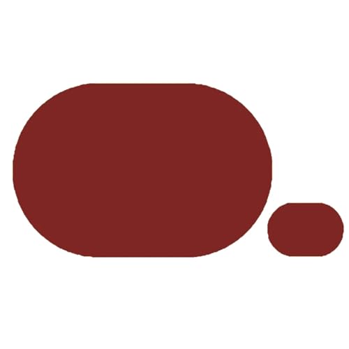 YZDKR 2 stücke Pu Leder Tischsets Geschirr Wohnkultur Esszimmer Matte Multi-Farbe Coaster Tisch Protector für Home Kitchen Restaurant(Dark red,L) von YZDKR