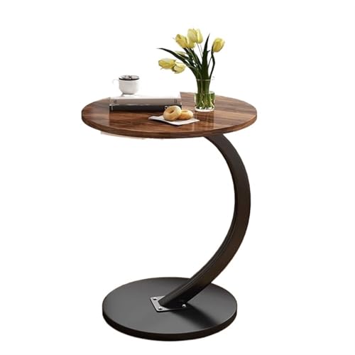 YZDKR Beistelltisch for kleine Wohnungen, luxuriöser Kleiner Nachttisch, runder beweglicher Tisch, Mini-Couchtisch für Wohnzimmer und Büro(White2) von YZDKR