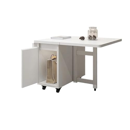 YZDKR Couchtische Schlafzimmer Teapoy Wohnzimmer Schreibtisch Klappbarer Kleiner Teetisch Haushaltsmöbel für Wohnzimmer und Büro(Solid Wood White) von YZDKR