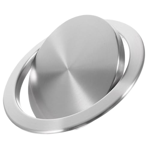 YZDKR Edelstahl-Klappe, bündig versenkt, eingebaute Balance, Schwingklappe, Deckel, Mülleimer, Mülleimer, Küchenarbeitsplatte für Küchenarbeitsplatte(22.8X22.8cm) von YZDKR