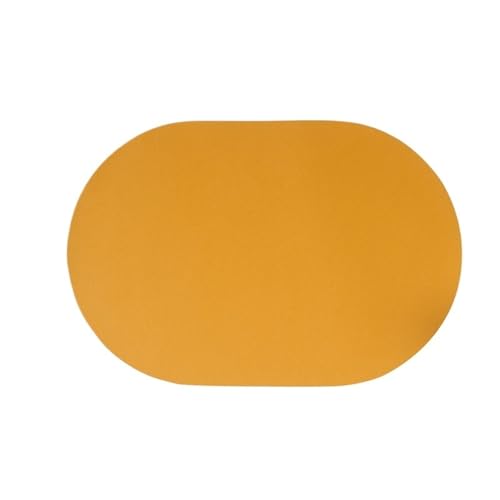 YZDKR Einfarbig PU Leder Tischset Wärme Hohe Temperatur Widerstand Haushalt Esstisch Isolierung Pad Wasserdicht für Home Kitchen Restaurant(Color 4) von YZDKR