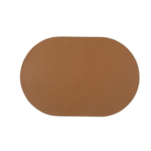 YZDKR Einfarbig PU Leder Tischset Wärme Hohe Temperatur Widerstand Haushalt Esstisch Isolierung Pad Wasserdicht für Home Kitchen Restaurant(Color 5) von YZDKR