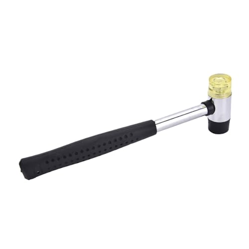 YZDKR Gummihammer 10mm 25mm Mini Doppelseitigen Haushalt Gummi Hammer Inländischen Nylon Kopf Mallet Hand Werkzeug for Schmuck/Handwerk/DIY(10mm) von YZDKR
