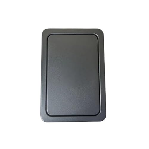 YZDKR Integrierter Deckel for Mülleimer und Abfallschacht auf der Arbeitsplatte, Klappenabdeckung aus Edelstahl, Mülltülle mit Schwingfunktion für Küchenarbeitsplatte(Black Large) von YZDKR