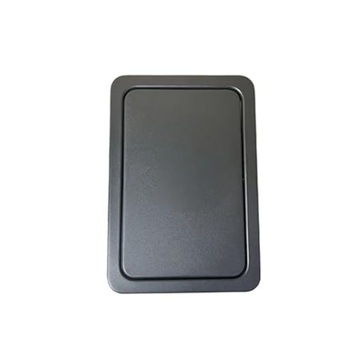 YZDKR Integrierter Deckel for Mülleimer und Abfallschacht auf der Arbeitsplatte, Klappenabdeckung aus Edelstahl, Mülltülle mit Schwingfunktion für Küchenarbeitsplatte(Black Medium) von YZDKR