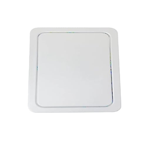 YZDKR Integrierter Deckel for Mülleimer und Abfallschacht auf der Arbeitsplatte, Klappenabdeckung aus Edelstahl, Mülltülle mit Schwingfunktion für Küchenarbeitsplatte(White Square) von YZDKR
