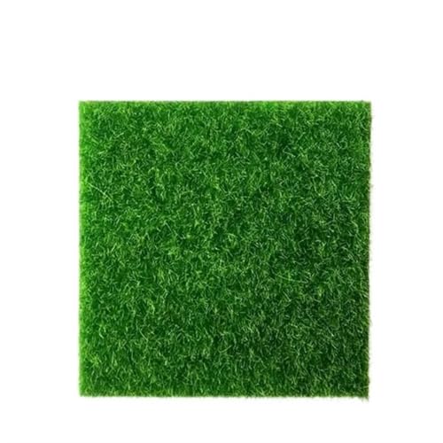YZDKR Künstlicher Rasengarten im Freien synthetischer Rasenrasen Innenbalkon Innenhof Dekor Rasen gefälschter grüner Grasteppich für Außenbereiche(3pcs 15 * 15cm) von YZDKR
