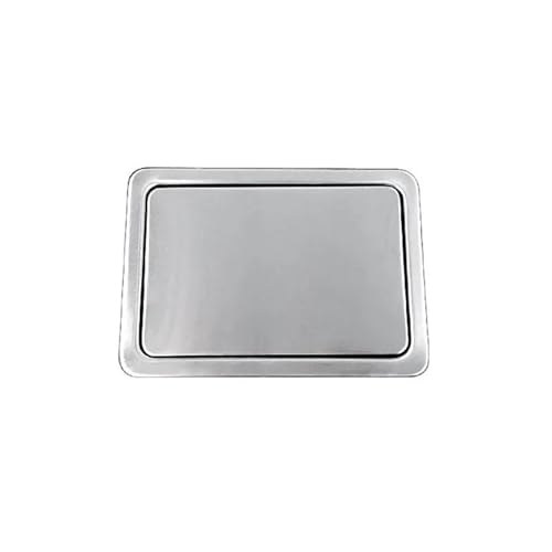 YZDKR Moderne Spüle Teile Arbeitsplatte Edelstahl Flush Einbau Schwingklappe Deckel Abdeckung Mülleimer Deckel Bad Küche Zubehör für Küchenarbeitsplatte(D) von YZDKR